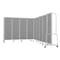National Public Seating Room Divider, 6' Height, 9 Sections, Grey Panels and Grey Frame RDG6-9PT02 - alternate 4